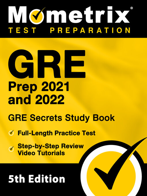 Title details for GRE Prep 2021 and 2022 by Mometrix - Available